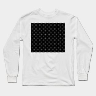 Black and White Micro Mini Polka Dot Long Sleeve T-Shirt